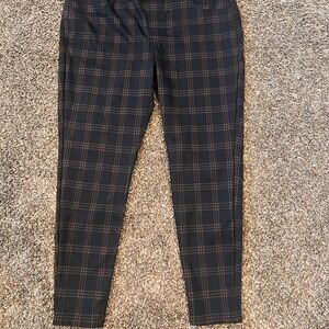 Plaid Black and Brown Pants